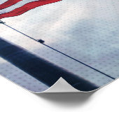 米国国旗ポップ・アートのーストライプル写真プリント ポスター (角)