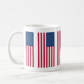 米国国旗マグカップ愛国的なアメリカ国旗の贈り物 コーヒーマグカップ (左)
