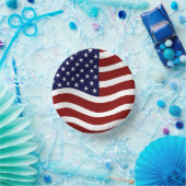 米国国旗マーク7インチ紙ボウル – 愛国的デザイン ペーパーボウル (パーティー)