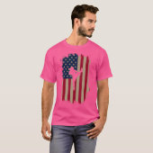 米国国旗ムエタイ Tシャツ (正面フル)