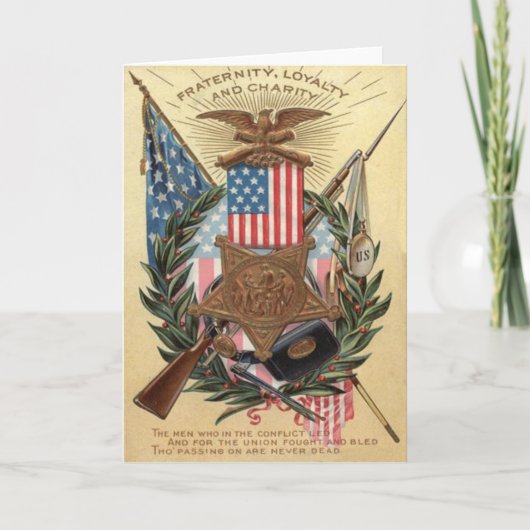 米国国旗メダルリースライフル銃剣 シーズンカード (正面)