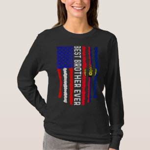 米国国旗リヒテンシュタイン最高の国旗Brother Ever Fami Tシャツ