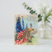 米国国旗リース南北戦争記念碑 ポストカード (スタンド正面)