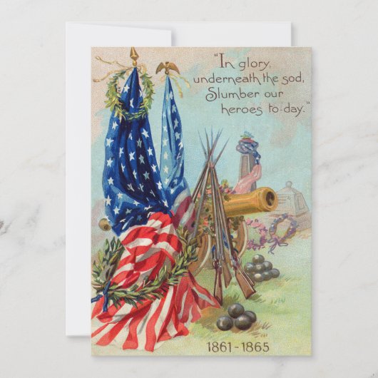 米国国旗リース南北戦争記念碑 招待状 (正面)