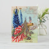 米国国旗リース南北戦争記念碑 招待状 (スタンド正面)