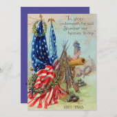 米国国旗リース南北戦争記念碑 招待状 (正面/裏面)