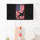 米国国旗レスリングアメリカ国旗のレスリングレスル 横断幕 (インサイチュ)