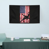 米国国旗レスリングアメリカ国旗のレスリングレスル 横断幕 (トレードショー)