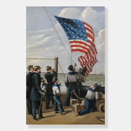 米国国旗ヴィンテージ軍隊ネイビー絵を描ズ・アート