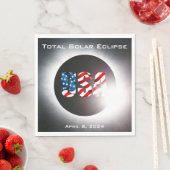 米国国旗太陽の2024年4月8日 スタンダードランチョンナプキン (インサイチュ)