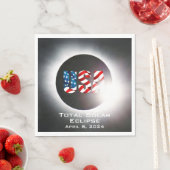 米国国旗太陽の2024年4月8日 スタンダードランチョンナプキン (インサイチュ)
