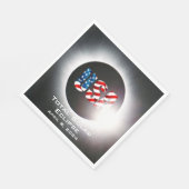 米国国旗太陽の2024年4月8日 スタンダードランチョンナプキン (角)