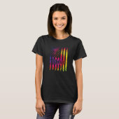 米国国旗州試験看護助手 Tシャツ (正面フル)