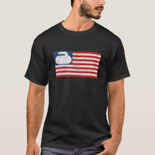 米国国旗巻き石ヴィンテージ Tシャツ