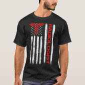 米国国旗愛国放射線技師X線放射線技師 Tシャツ (正面)
