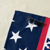 米国国旗🇺🇸愛国的なスター&ストライプ ビーチタオル (インサイチュ)