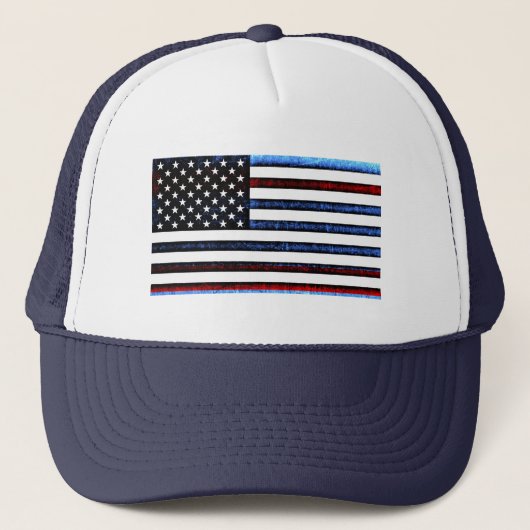 米国国旗愛国赤白青帽 キャップ (正面)