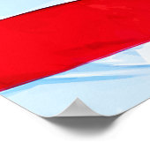 米国国旗抽象芸術印象派 ポスター (角)