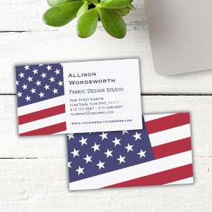 米国国旗祝- USA Business Card 名刺