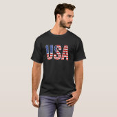 米国国旗統一された州アメリカ Tシャツ (正面フル)