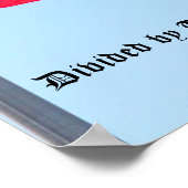 米国国旗統一された:...自由に/トランプによって分けられる ポスター (角)