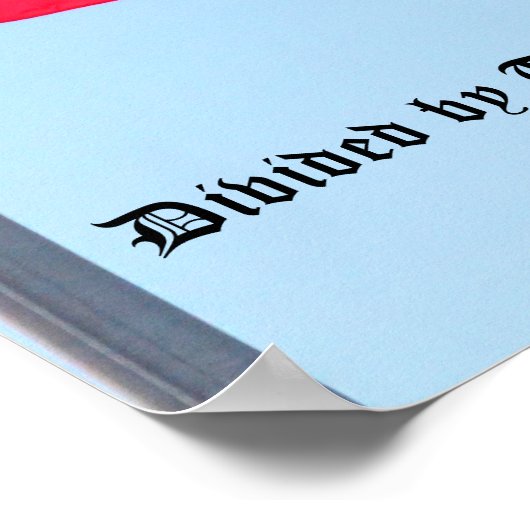 米国国旗統一された:...自由に/トランプによって分けられる ポスター (角)