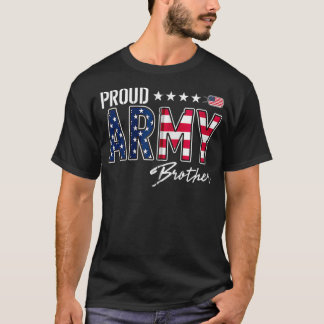 米国国旗誇りを持ったのブラザージップ Tシャツ