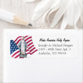 米国国旗賛美のヴァージン ラベル (インサイチュ)