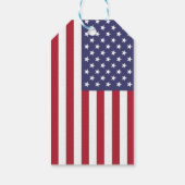 米国国旗赤白青愛国的なアメリカ ギフトタグ (裏面)