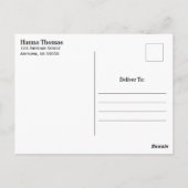 米国国旗軍隊愛国卒業パーティー ポストカード (裏面)