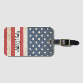米国国旗軍隊愛国卒業パーティー  ラゲッジタグ