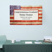 米国国旗軍隊愛国卒業パーティー  横断幕 (トレードショー)