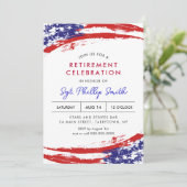 米国国旗軍隊警察退職パーティー 招待状 (スタンド正面)