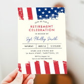 米国国旗軍隊警察退職パーティー 招待状