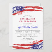 米国国旗軍隊警察退職パーティー 招待状 (正面)