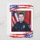 米国国旗軍隊警察退職パーティー 招待状 (裏面)