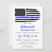 米国国旗軍隊警察退職 招待状 (正面)