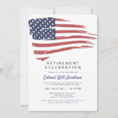 米国国旗軍隊警察退職 招待状 (正面)