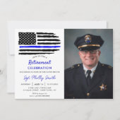 米国国旗軍隊警察退職 招待状 (正面)