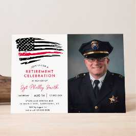 米国国旗軍隊警察退職 招待状