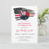 米国国旗軍隊警察退職 招待状 (スタンド正面)