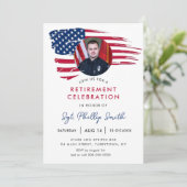 米国国旗軍隊警察退職 招待状 (スタンド正面)