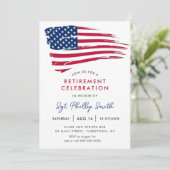 米国国旗軍隊警察退職 招待状 (スタンド正面)