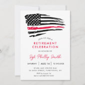 米国国旗軍隊警察退職 招待状 (正面)