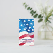 米国国旗軍隊退役軍人葬儀祈りの言葉カード コーリングカード (スタンド正面)