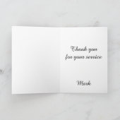 米国国旗退役軍人兵 シーズンカード (内部)