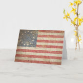 米国国旗1776 カード (黄色い花)
