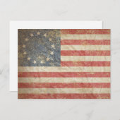 米国国旗1776 ポストカード (正面/裏面)