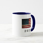 米国国旗2025コーヒーマグ マグカップ (正面右)