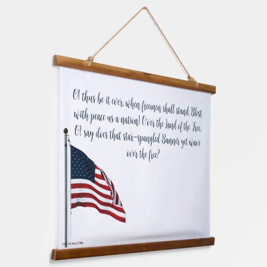 米国国旗2371 吊り下げ型タペストリー (傾斜あり)